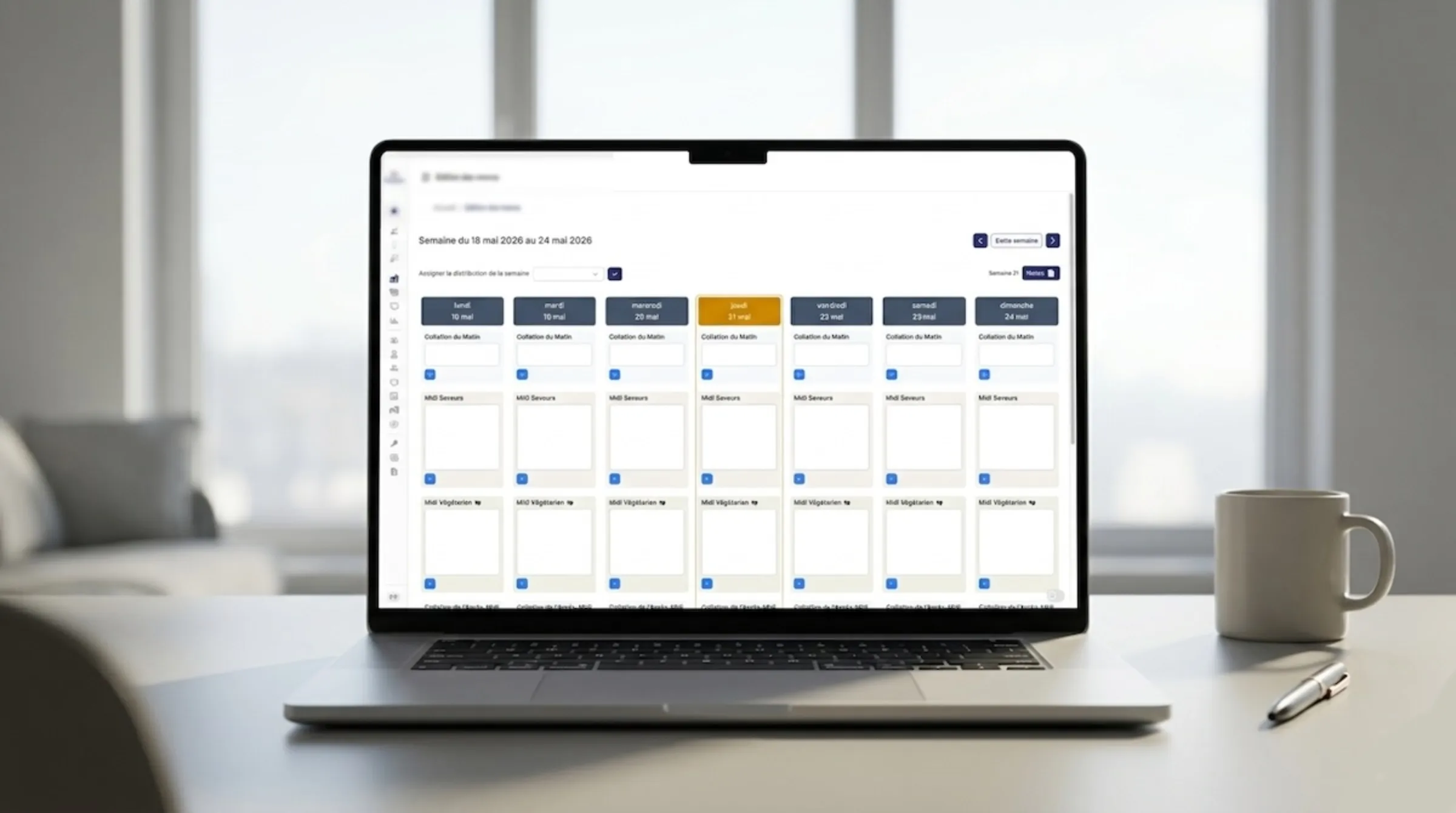 Intranet de gestion des repas pour une fondation