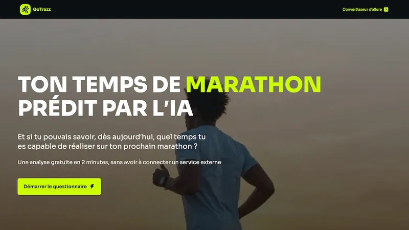 Temps de marathon prédit par l’IA